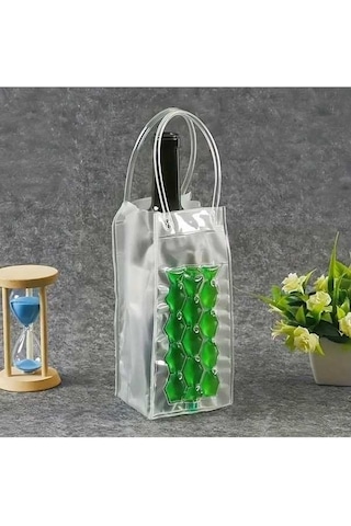 Trendooze Gaojunshop01 Yeşil Şarap Soğutucu Çantası, Piknik İçin Kullanılabilir Yeşil