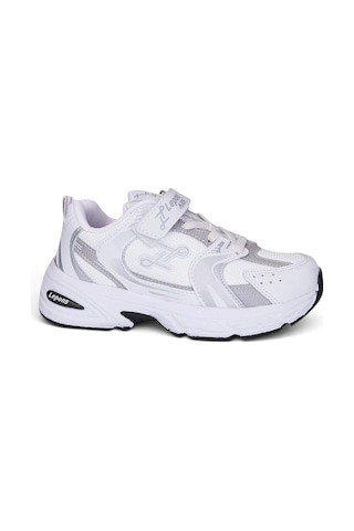 Nstil Günlük Unisex Çocuk Spor Ayakkabı Cırtlı Lastik Bağcık Desenli Rahat Hafif Taban Sneaker 180c Gümüş