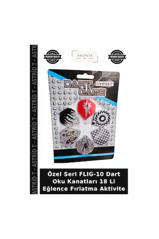 Özel Seri Flıg-10 Dart Oku Kanatları 18 Li Eğlence Fırlatma Aktivite