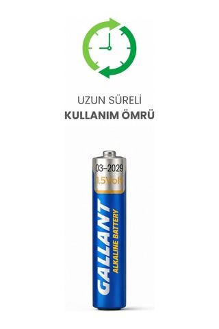 Aaaa 1.5v Alkalin Pil 4'lü Ekonomik Paket Tablet Kalemi Şeker Ölçüm Cihazı Lazer Fener Uyumlu Yeni Tarihli