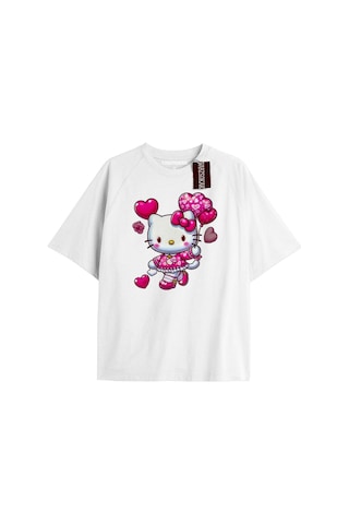 Tarzsokak Balon Kalp Hello Kitty Beyaz