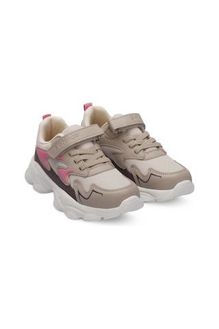 Slazenger PARIS Çocuk Cırt Cırtlı Bej Sneaker