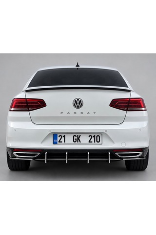 Volkswagen Passat B8 Arka Difizör Bıçak Seti Difüzör Spoyler