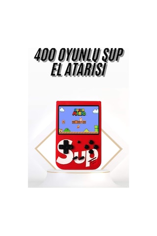 Çocuklara Özel Taşınabilir Sup El Atarisi 400 Oyunlu Nostaljik Oyun Konsolu