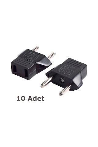 Wozlo Amerikan Tipi Fiş Çevirici Priz Dönüştürücü Adaptör - 10 Adet