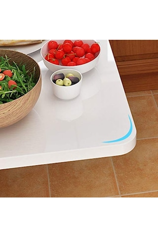 Kydoniahome Oval Köşeli Parlak Beyaz Duvara Monte Kırma Katlanır ...