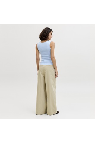 Jack & Jones Kadin Kare Yaka Kolsuz Üst - Posie - 12290769 Skyway
