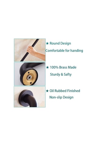 Maoyaya Yağ Tutma Ovuşturdu Küpeşte İnç Evde Duş Çubuğu, Bronz Bronz Banyosu Banyo Bakım 12 Vr Bronz