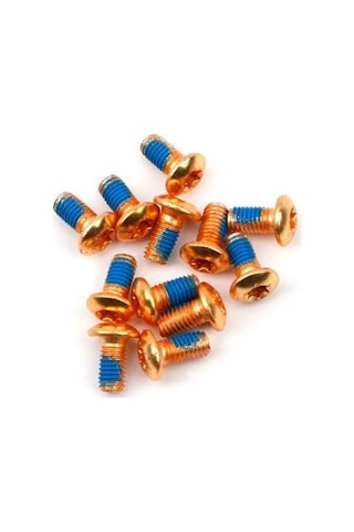 Pro Bisiklet Scooter Fren Disk Vidası Rotor Civatası 6 Vida Mtb Rotor Vidası 12li Paket Gold Sarı