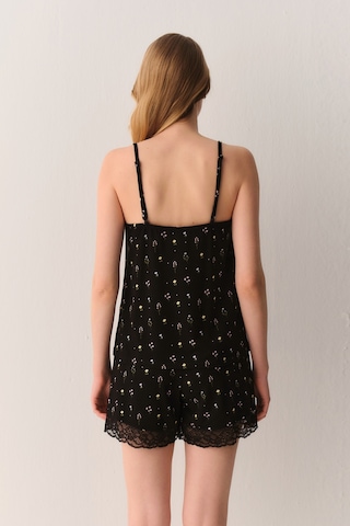 Suwen Lisa Atlet Şort Pijama Takımı Sh26632667325 Siyah
