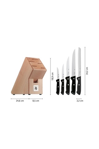 Wmf Classic Line Bıçak Blok Seti 6'lı Siyah