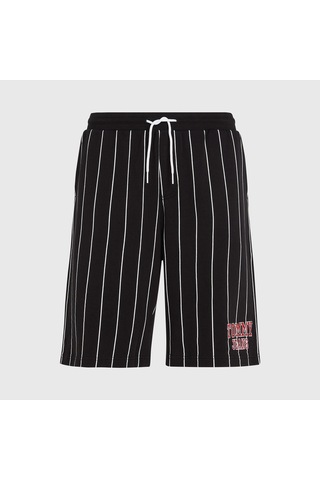 Tommy Hilfiger Tommy Jeans Ovz Pinstripe Erkek Siyah Şort Siyah
