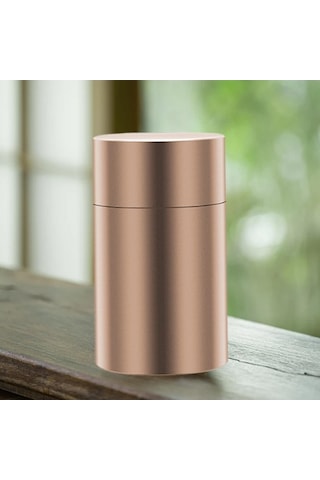 Trendooze Alüminyum Kavanoz - Kompakt & Şık Altın Renk Altın