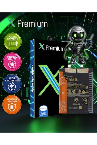 Xpremium Xiaomi Mi 13t Pro Bm5s Batarya 5000 Mah Süper Yüksek Kapasiteli Güçlendirilmiş Pil