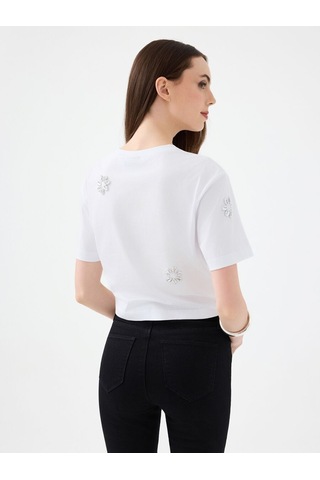 LOFT Regular Fit Kadın Tshirt K.kol Lf2040250 Q1.v1 Beyaz