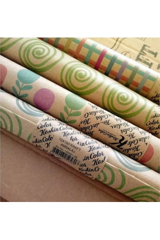 Hediyelik Ambalaj Kağıdı Kraft Tekli Rulo 70 X 100 CM 100351-99