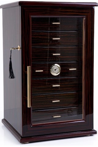 Parmida Humidor / Yedi Çekmeceli Puro Saklama Kutusu - Kahverengi 0185