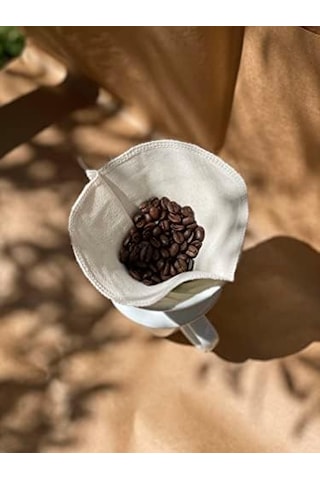 Ladies Yeniden Kullanılabilir Kumaş Kahve Filtresi V60 S