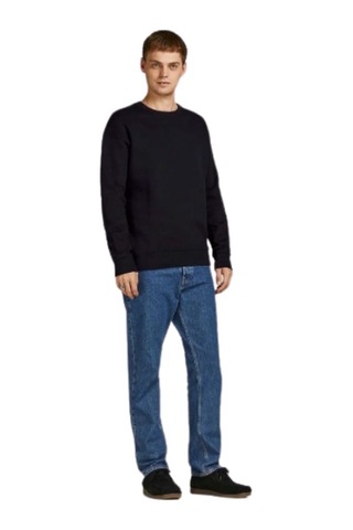 Jack & Jones Jack&Jones 12249341 - Bisiklet Yaka Erkek Sweatshirt Siyah