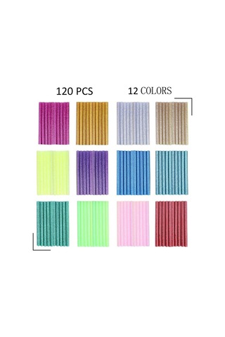 12 Renk 120 Adet Sıcak Eriyik Çubuk Tutkal 7mm X 10 Cm Mini Flaşör Tamir Ve Sızdırmazlık Dıy El Sanatları Ahşap