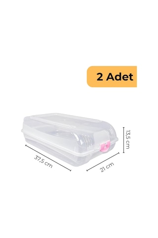 Bay Ayakkabı Koruma Kutusu, 2'li Set Çok Renkli