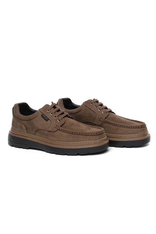 Greyder 78591 6k Duman Renk Nubuk Hakiki Deri Erkek Casual Comfort Ayakkabı Gri