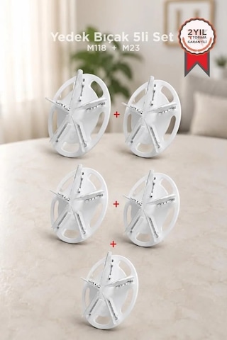 Tiftik Temizleme Makinesi Yedek 5li Set M118 M23 Uyumlu Dokuma Bıçağı Ekipman Ucu