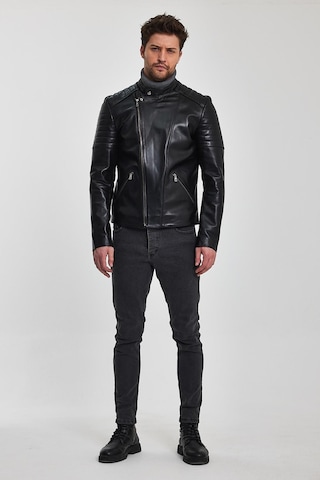 Paolo Siyah Deri Mont 001