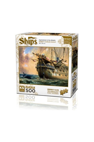 20050 Hms Agamemnon İn Atlantic 500 Parça Puzzle -ks Puzzle