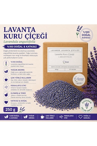 Lavande Lavanta Çiftliği Lavanta Kuru Çiçeği 250 G
