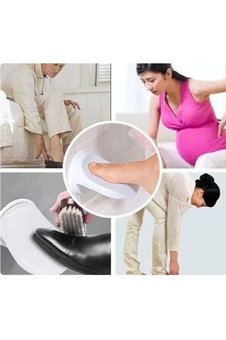 Dianziye Ev Bathı İçin Kalın Pp Materyal Banyo Tabureti - Yaşlı Ve Hamileler İçin Kaymazsız, Dirsek Kullanıma Uygun, Dikenli Paspaslı Beyaz Diğer