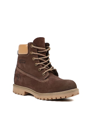 Hammer Jack Hakiki Deri Kahve Nubuk (Bej) Unisex Bot Kahverengi