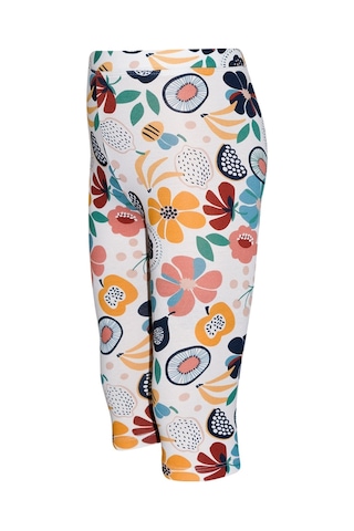 Lovetti Kız Çocuk Nordic Jungle Desen Kapri 1313 Çok Renkli