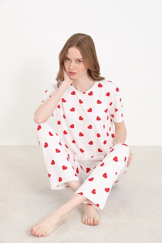 Elitol Bamboo Örme Desenli Kadın Pijama Takımı Desenli-4