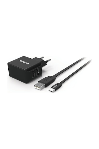 Philips Uyumlu DLP2502C Type-C USB Kablo Ve Şarj Cihazı