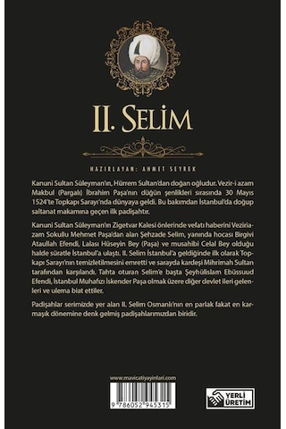 2.Selim - Padişahlar Serisi - Ahmet Seyrek - Mavi Çatı Yayınları
