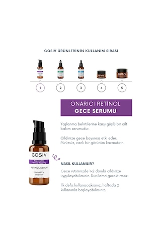 Gosiv Onarıcı Retinol Serum 30 ML
