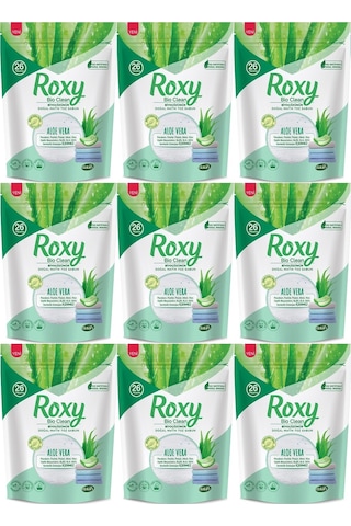 Dalan Roxy Bio Clean Matik Sabun Tozu 800GR Aloe Vera (9 Lu Set)
