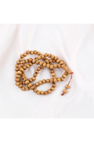 Meram Kavak 99luk Küre Kesim 7.5mm Namaz Tesbihi-açık Kahverengi Açık Kahverengi