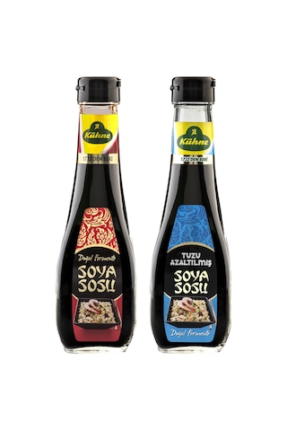 Kühne Soya Sosu 250 Ml Ve Tuzu Azaltılmış Soya Sosu 250 Ml 2 Li Set