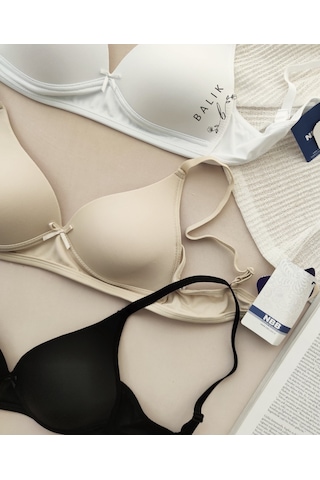 Nbb Desteksiz Balensiz İnce Askılı Üçgen Sütyen/bralet-3680 Ten Rengi