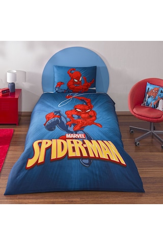 Taç Lisanslı Spiderman Classical Tek Kişilik Pamuk Nevresim Takımı 000000001000050290 Çok Renkli