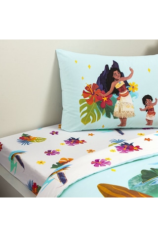 Taç Lisanslı Disney Moana Tek Kişilik Pamuk Nevresim Takımı 000000001000049920 Çok Renkli