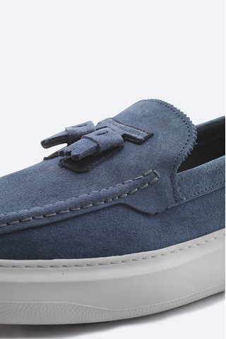 Avva Erkek İndigo %100 Süet Hafif Loafer Ayakkabı A41y8029 Indigo