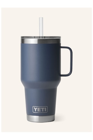 Yeti Termal Kupa 1l , Çift Cidarlı, Paslanmaz Çelik, Pipetli Ve Saplı Lacivert