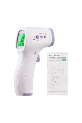 Xindoker R988 Entegre Lcd Ekranlı Dijital Isı Ölçer - Dokunmadan Kızak Sıcaklığı Ölçümü, Ses Ve Işık Alarmı, C/ F Değiştirilebilir, Pil Dahil Değil