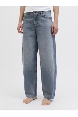 Jack & Jones Kadin Barrel Jean - Fuji - 12279605 Medium Blue Denim