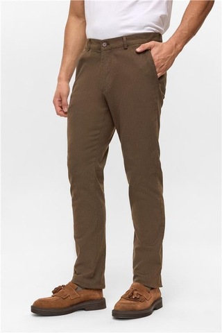 Kiremit Regular Armürlü Pantolon Kiremit