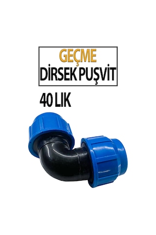 Puşvit 40 Lık Geçme Dirsek Dayanıklı Boru Bağlantısı