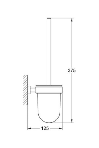 Grohe Eurocube Tuvalet Fırçası - 40513001